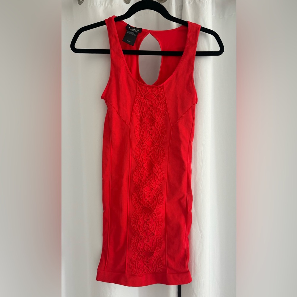 Red braided bodycon - Sz small